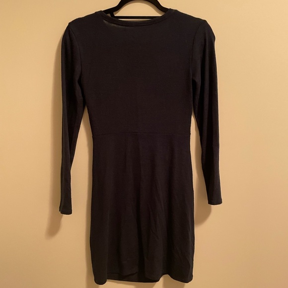 Abercrombie & Fitch Navy Long Sleeve Dress Size XS - Picture 2 of 2